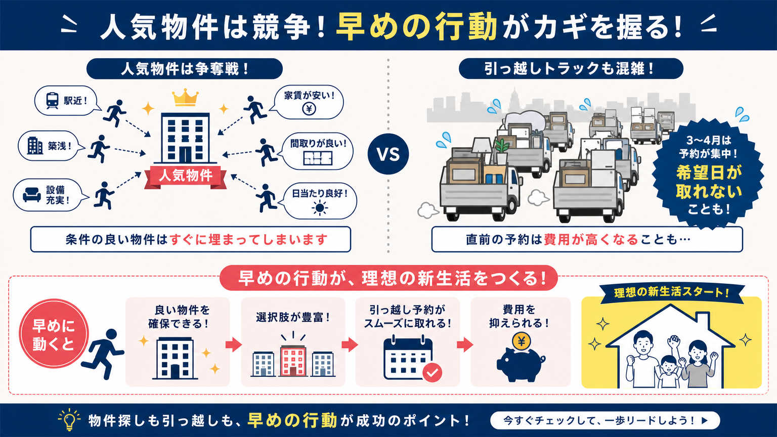 なぜ早めの行動が重要なのか